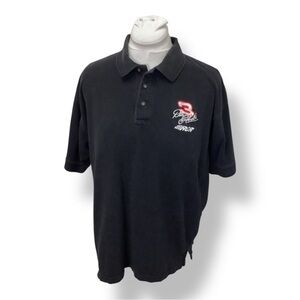 Competitors View Mens #3 Dale Earnhardt RCR NASCAR Polo VTG 90s Cotton Black M